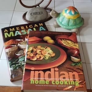 2 Hardcover Indian food Recipe Books
